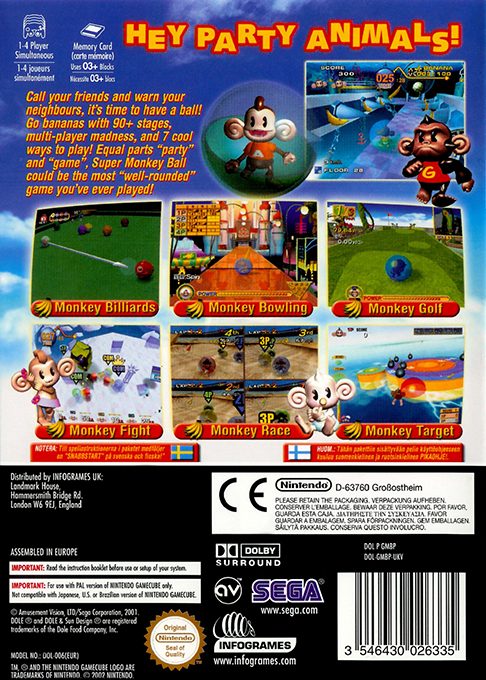 Super Monkey Ball - Dos