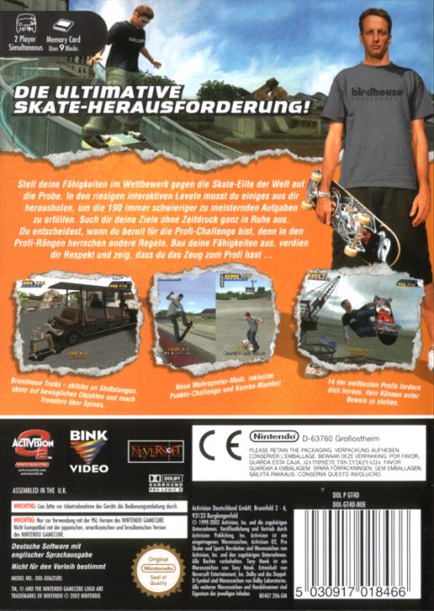 Tony Hawk's Pro Skater 4 dos