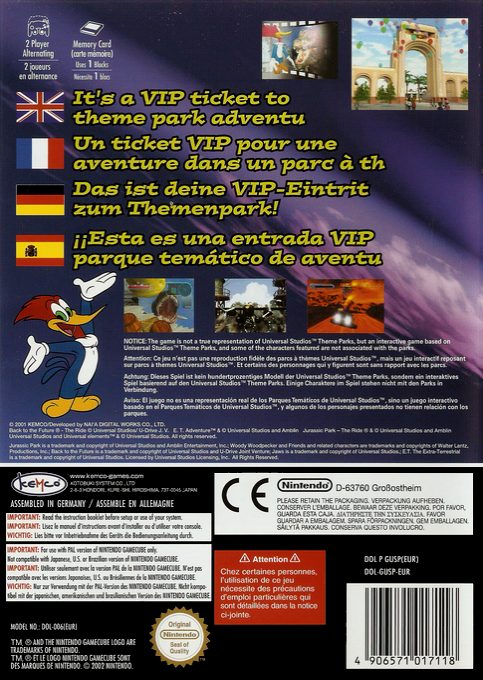 Universal Studios Theme Park Adventure - Dos