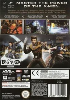 X-Men : Le Jeu Officiel - Dos