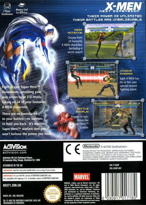 X-Men : Next Dimension dos