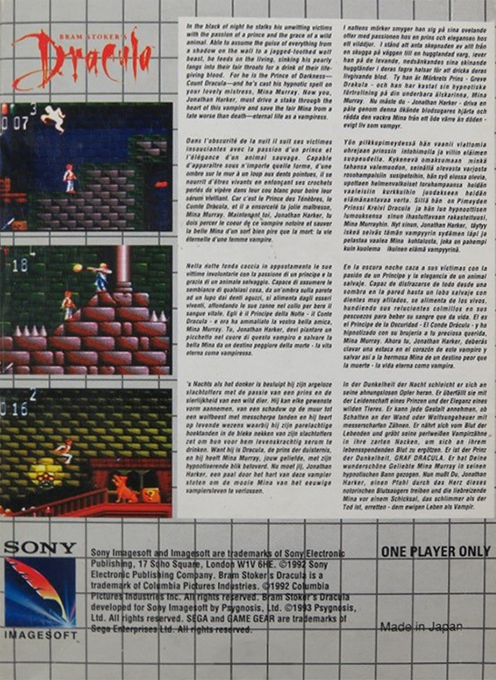 Bram Stoker's Dracula - Dos