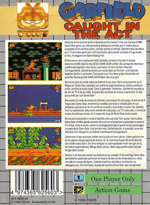 Garfield : Caught in the Act - Dos