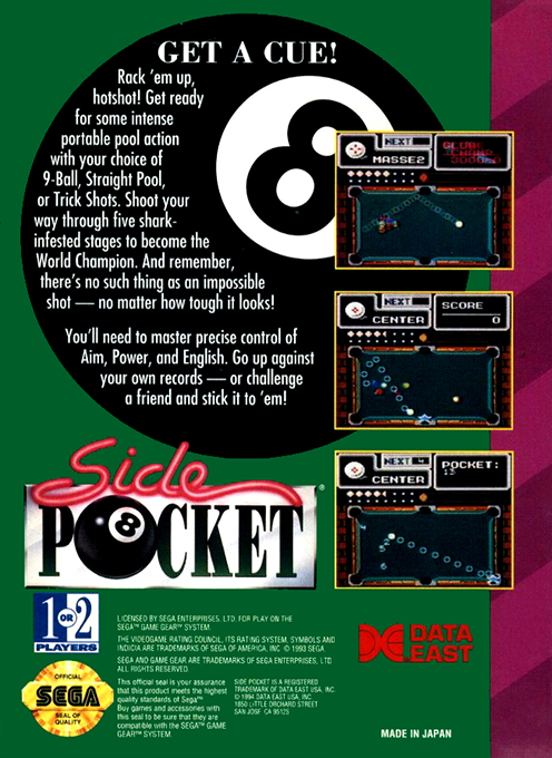 Side Pocket - Dos