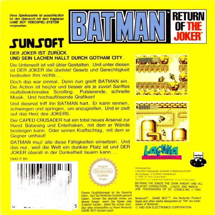 Batman : Return of the Joker - Dos