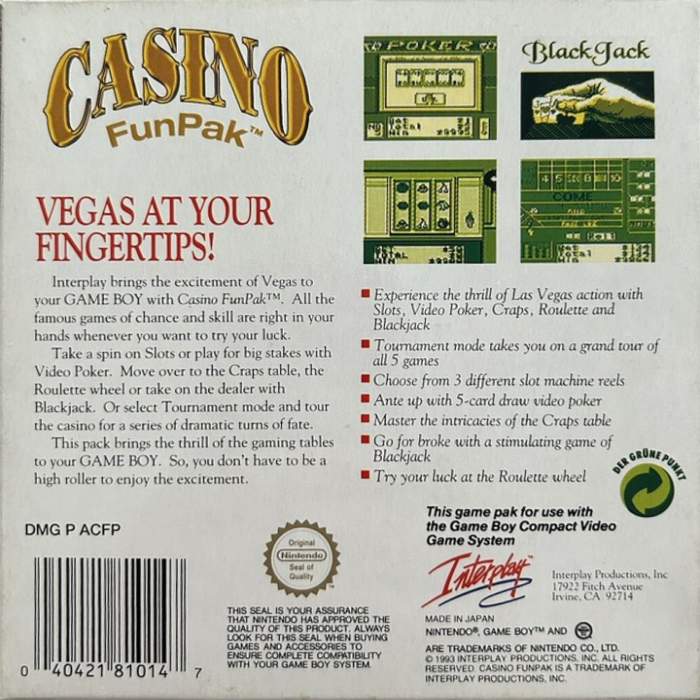 Casino FunPak - Dos