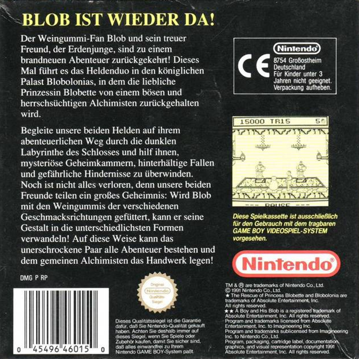 David Crane's The Rescue of Princess Blobette - Dos