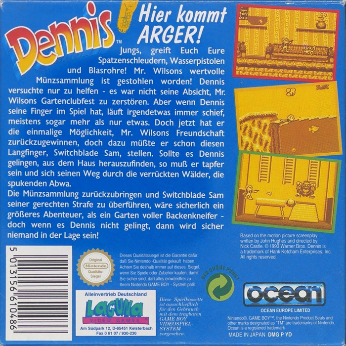 Denis la Malice - Dos