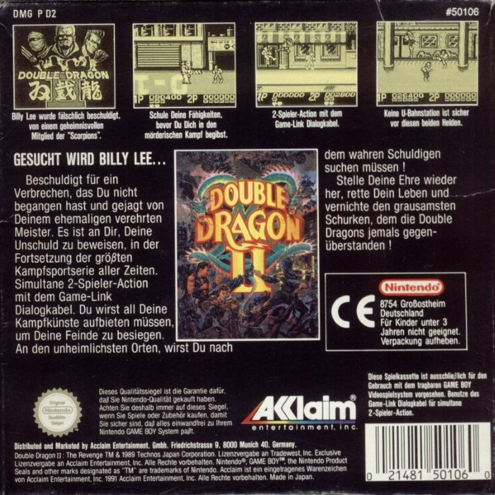 Double Dragon II - Dos