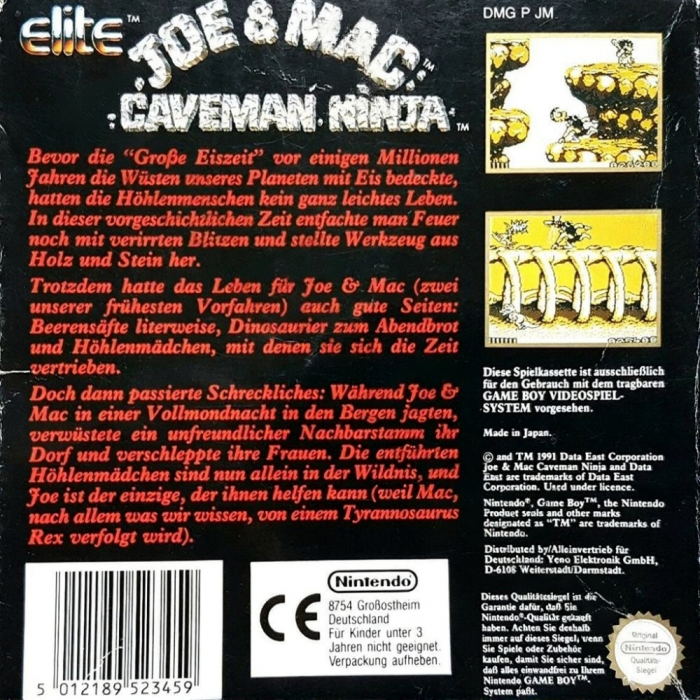 Joe & Mac : Caveman Ninja - Dos
