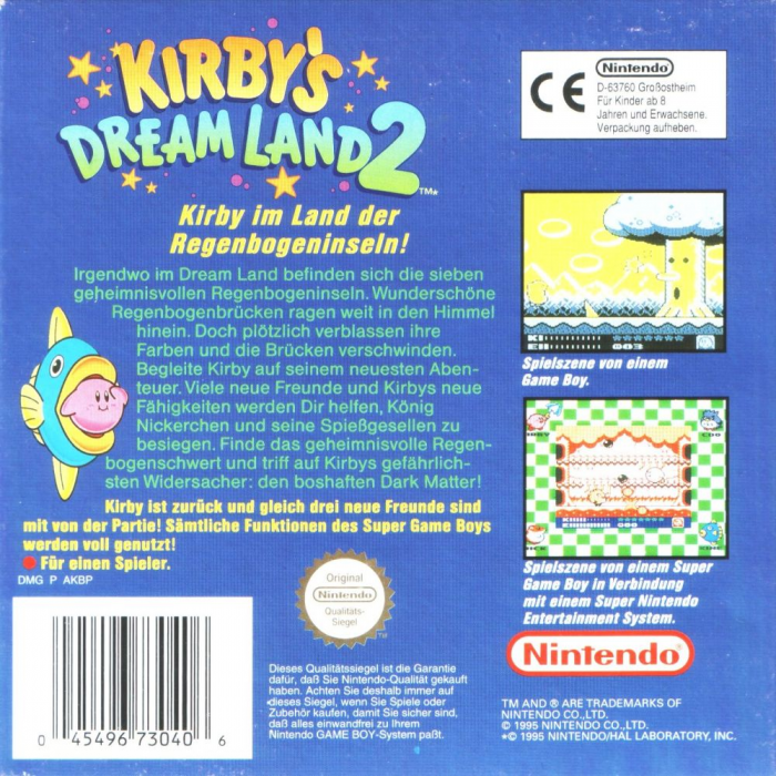 Kirby's Dream Land 2 - Dos