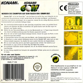 Konami Golf - Dos