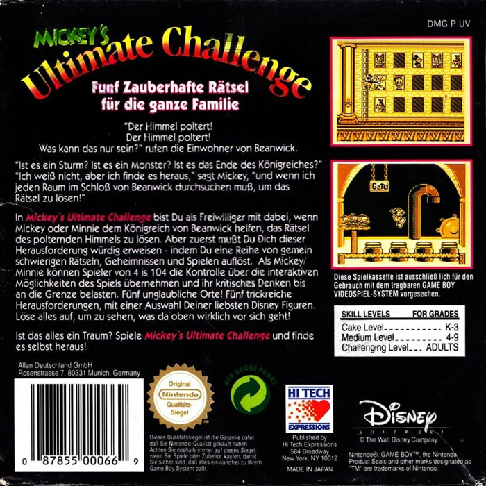 Mickey's Ultimate Challenge - Dos