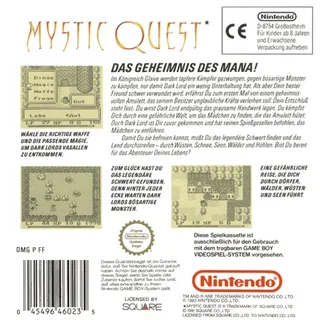 Mystic Quest dos