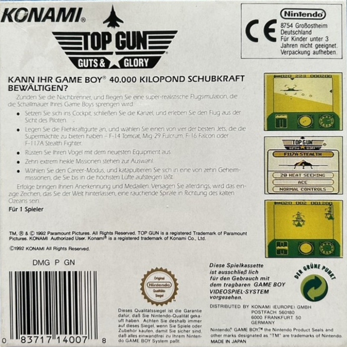 Top Gun : Guts & Glory - Dos