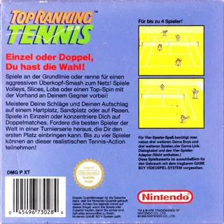 Top Rank Tennis - Dos