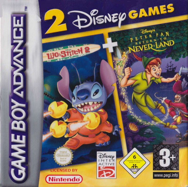 2 Disney Games - Lilo & Stitch 2 + Peter Pan - Return to Neverland