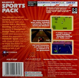 3-in-1 Sports Pack: Paintball Splat! / Dodgeball Dodge This! / Big Alley Bowling - Dos