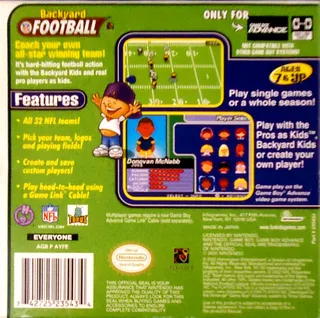 Backyard Football - Dos