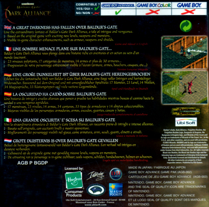 Baldur's Gate : Dark Alliance - Dos