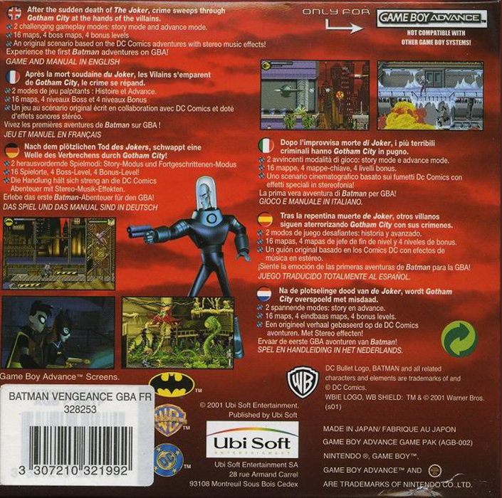 Batman : Vengeance - Dos