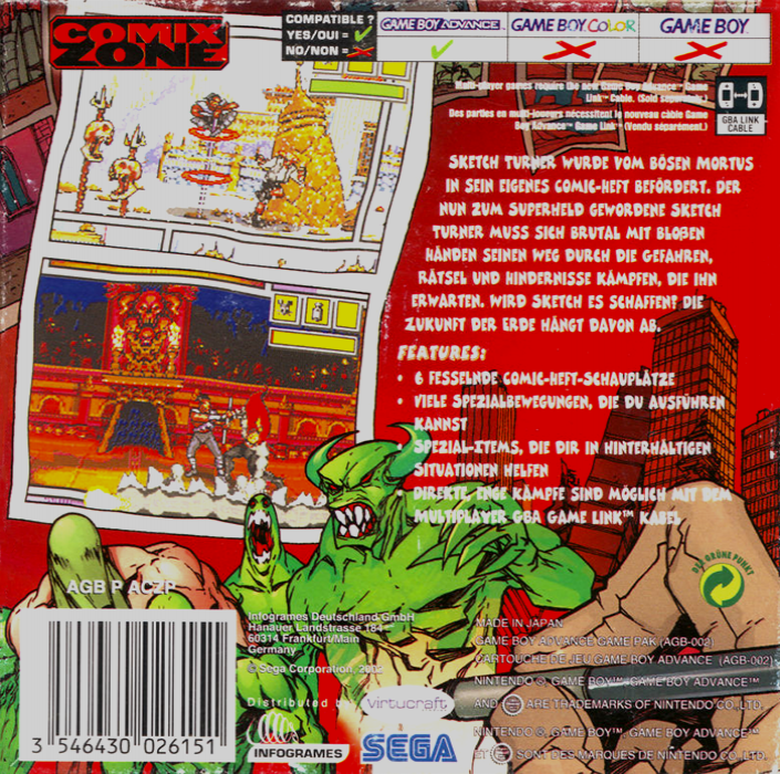 Comix Zone - Dos
