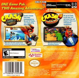 Crash Superpack - Crash Bandicoot 2 - N-Tranced & Crash Nitro Kart dos