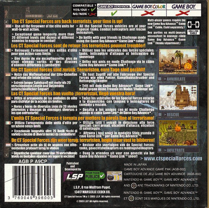 CT Special Forces 2 : Back in the Trenches - Dos