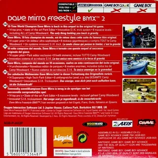 Dave Mirra Freestyle BMX 2 - Dos