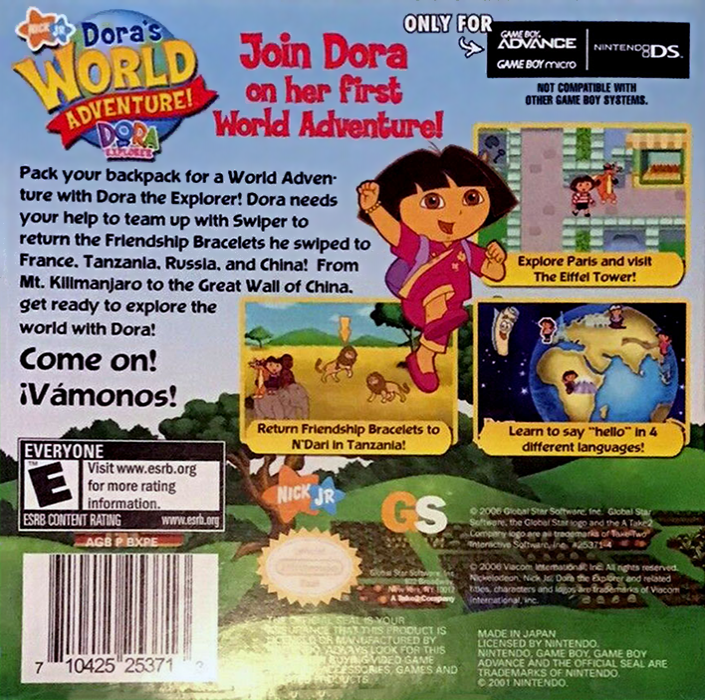 Dora the Explorer : Dora's World Adventure! - Dos