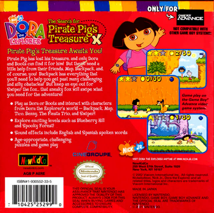 Dora the Explorer : The Search for the Pirate Pig's Treasure - Dos