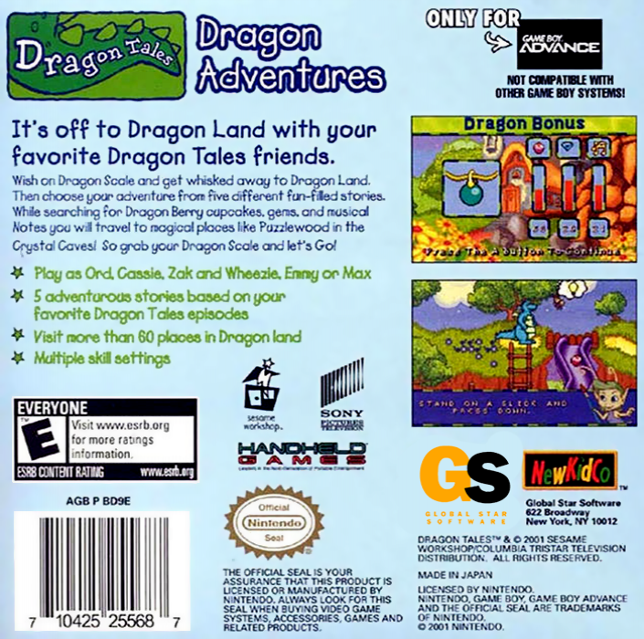 Dragon Tales : Dragon Adventures - Dos