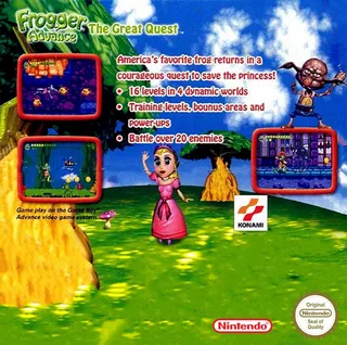 Frogger Advance : The Great Quest - Dos