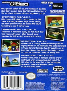 Game Boy Advance Video - Codename - Kids Next Door - Dos