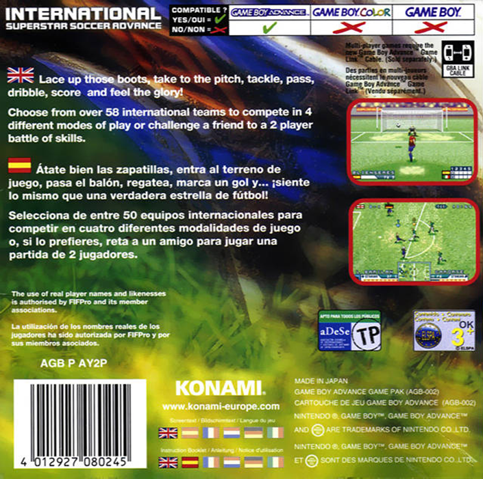 International Superstar Soccer Advance - Dos