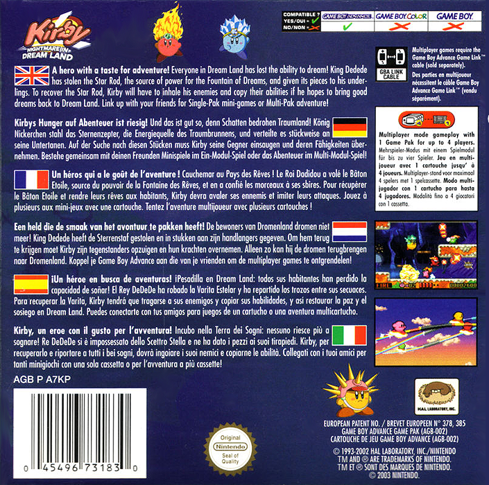 Kirby : Nightmare in Dream Land - Dos