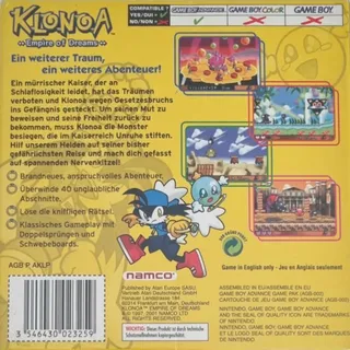 Klonoa : Empire of Dreams - Dos