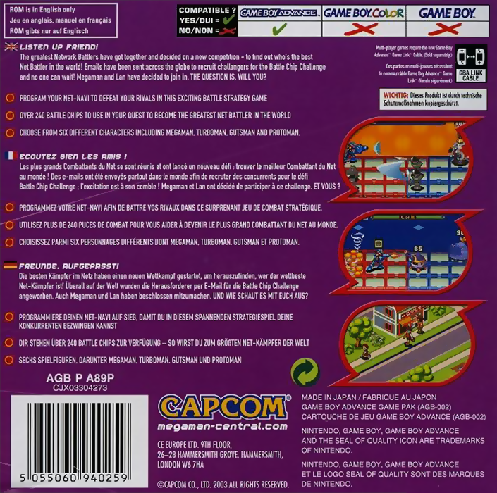 Mega Man Battle Chip Challenge dos