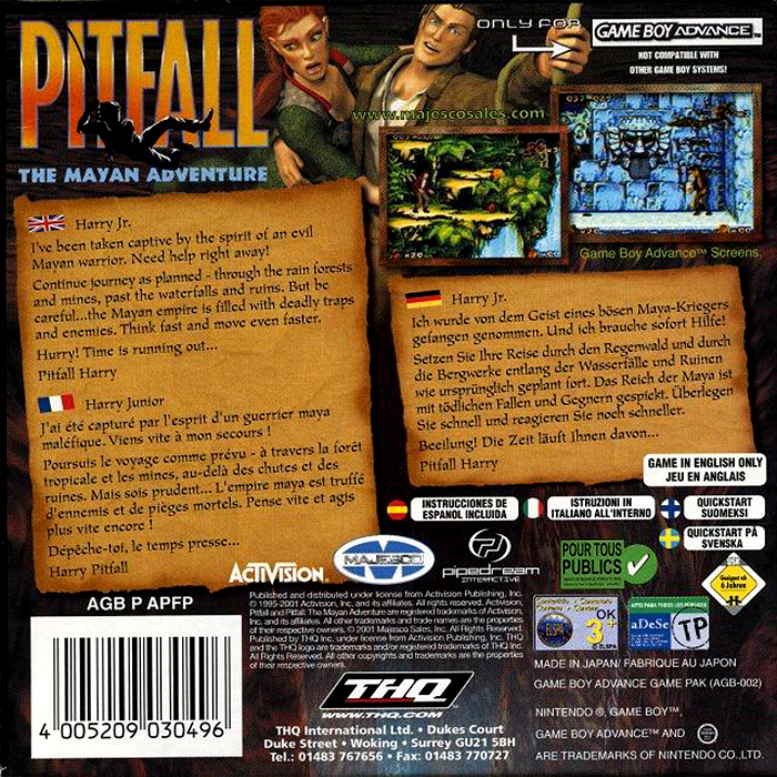 Pitfall : The Mayan Adventure - Dos