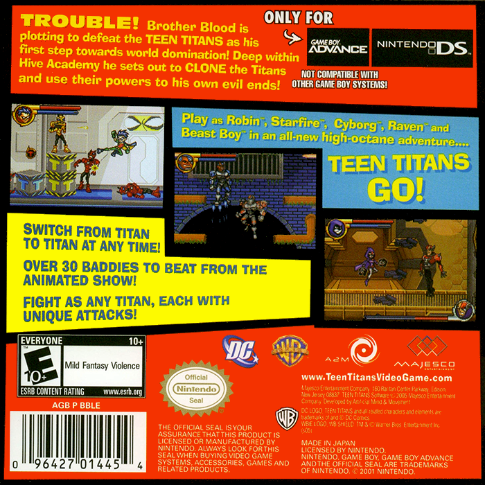 Jaquette arrière