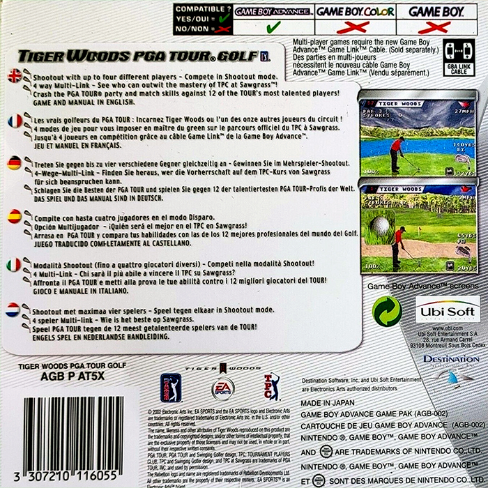 Tiger Woods PGA Tour Golf - Dos