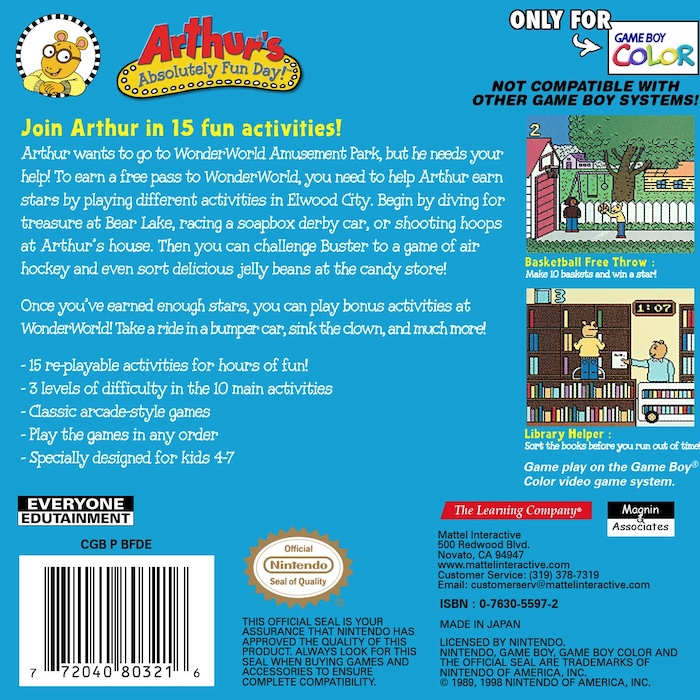 Arthur's Absolutely Fun Day! - Dos