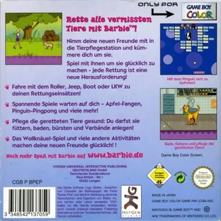 Barbie : Pet Rescue - Dos