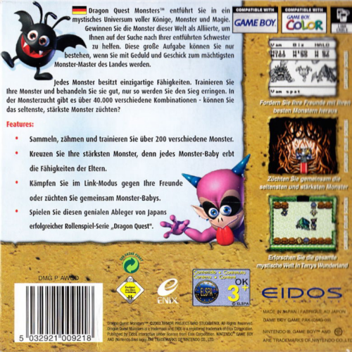 Dragon Warrior Monsters - Dos
