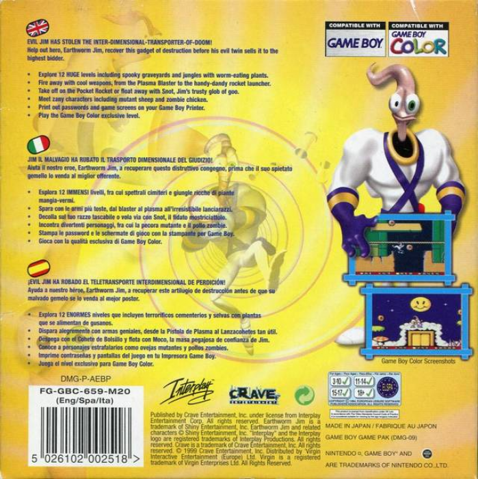 Earthworm Jim : Menace 2 the Galaxy - Dos