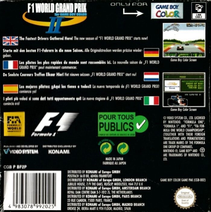 F-1 World Grand Prix 2 - Dos