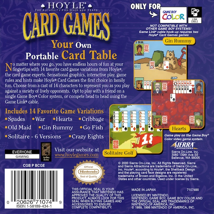 Hoyle Card Games - Dos