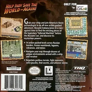 Indiana Jones et la Machine Infernale - Dos