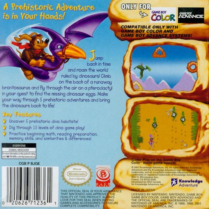 JumpStart Dino Adventure : Field Trip - Dos