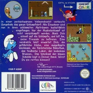 Le Cauchemar des Schtroumpfs - Dos